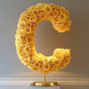 Standing Yellow Rose Letter C Lamp - Imaginary Worlds