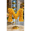 Standing Yellow Rose Letter M Lamp - Imaginary Worlds