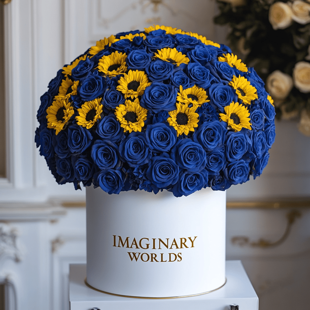 Sunflower rose box - Imaginary Worlds