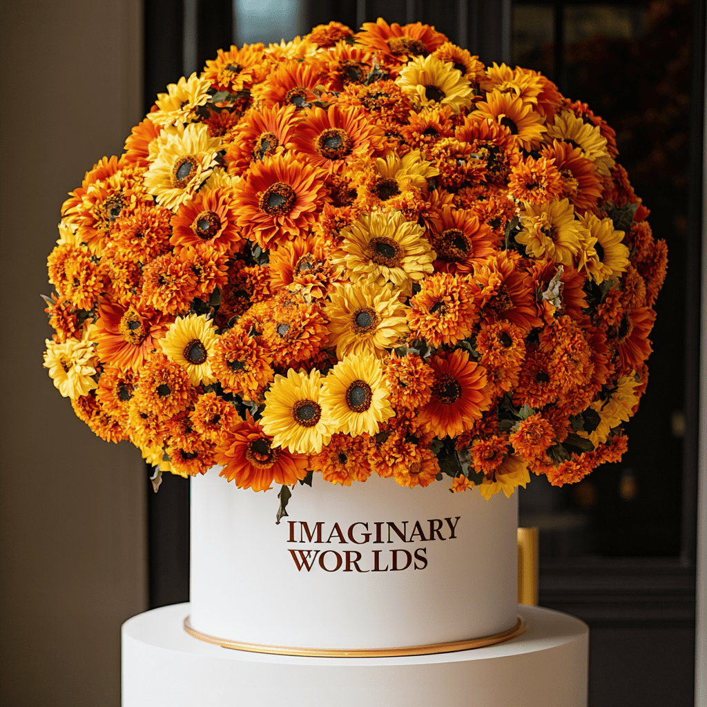 Sunflower rose box - Imaginary Worlds