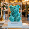 Tiffany Blue Preserved Rose Bear - Imaginary Worlds