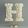 Hera White Rose Letter H Lamp