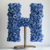 Helios Blue Rose Letter H Lamp