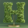 Hades Green Rose Letter H Lamp