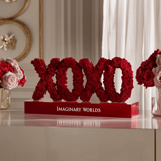 XOXO Rose Box Sculpture - Imaginary Worlds