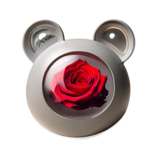 Eternal Rose Bear Head Jewelry Box - Imaginary Worlds