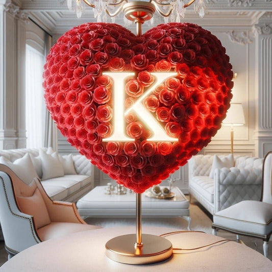 Grand Illuminated Rose Lamp: Heartfelt Edition - Imaginary Worlds