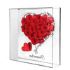 Heartfelt Reflections - Mirrored Rose Heart Decor - Imaginary Worlds