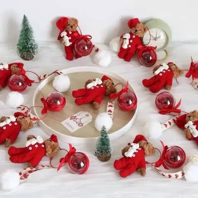 The Eternal Single Rose Teddy Bear Keyring - Imaginary Worlds